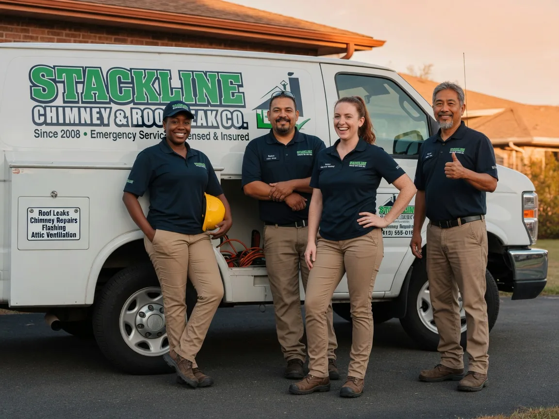 Chimney flashing repair company in Arkoma, OK
